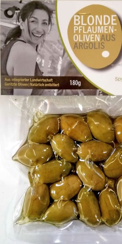 Spyridoulas Feinstes grüne Oliven