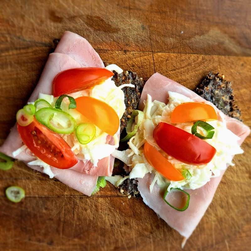 Knäckespion 1 Schinken Krautsalat