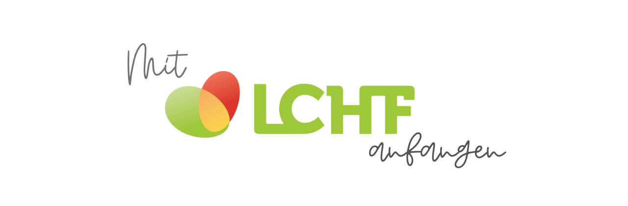 Seitenbild Mit LCHF anfangen - dreifarbiges Logoherz mit entsprechendem Schriftzug