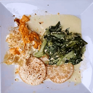 Vorschaubild Mairübchen-Chips mit Stielmus