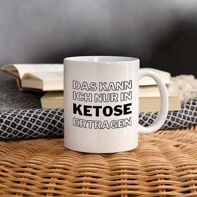 Nur in Ketose ertragen Tasse Shop weiß