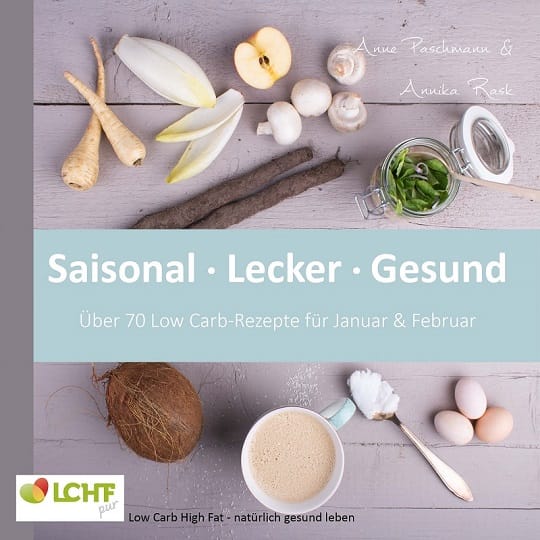 Cover LCHF pur Januar & Februar Kochbuchserie LCHF Kochbuch