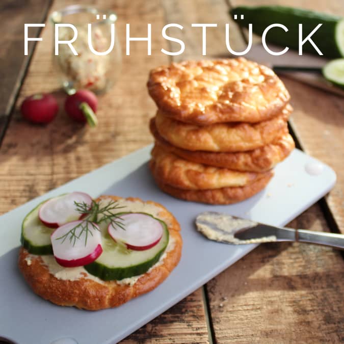 Slider Frühstück - Oopsies als Brot belegt