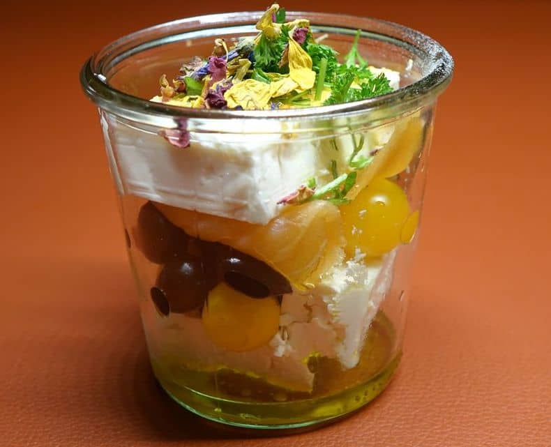 Feta im Glas Broewas wilde Tellerspione