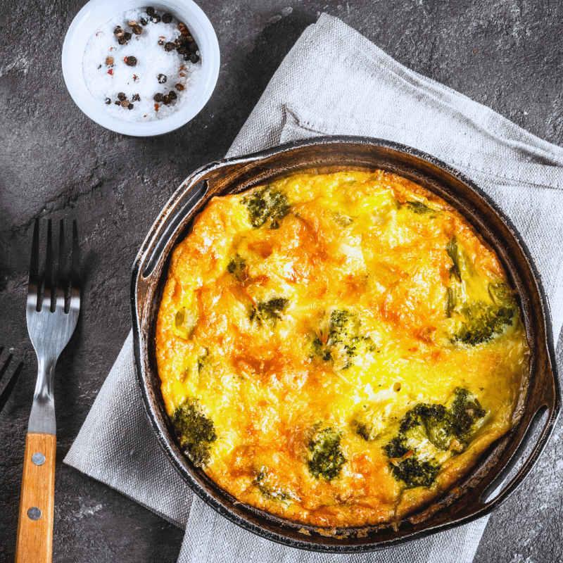 LCHF-Tellerspione KW 45 - 2016 Frittata mit Brokkoli und Camembert