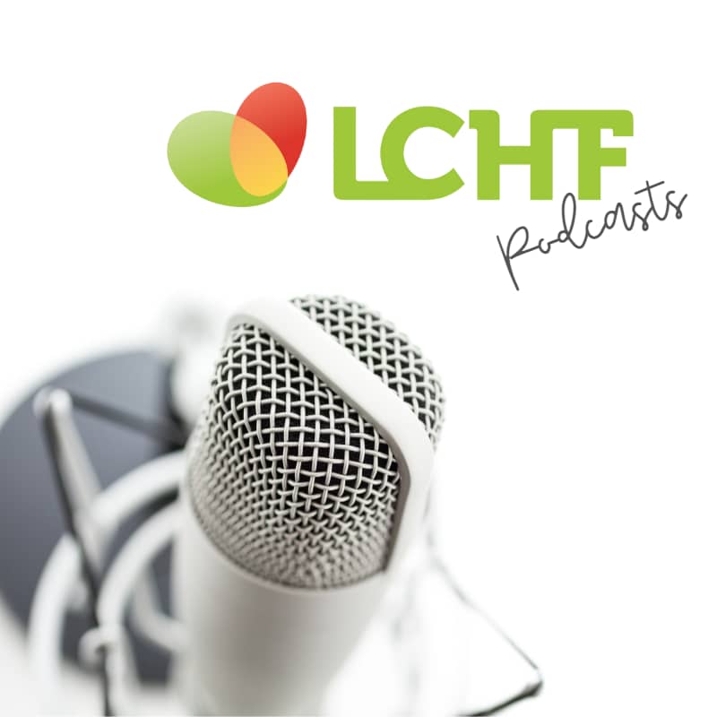 Beitragsbild LCHF Podcasts Mikrofon und Worte