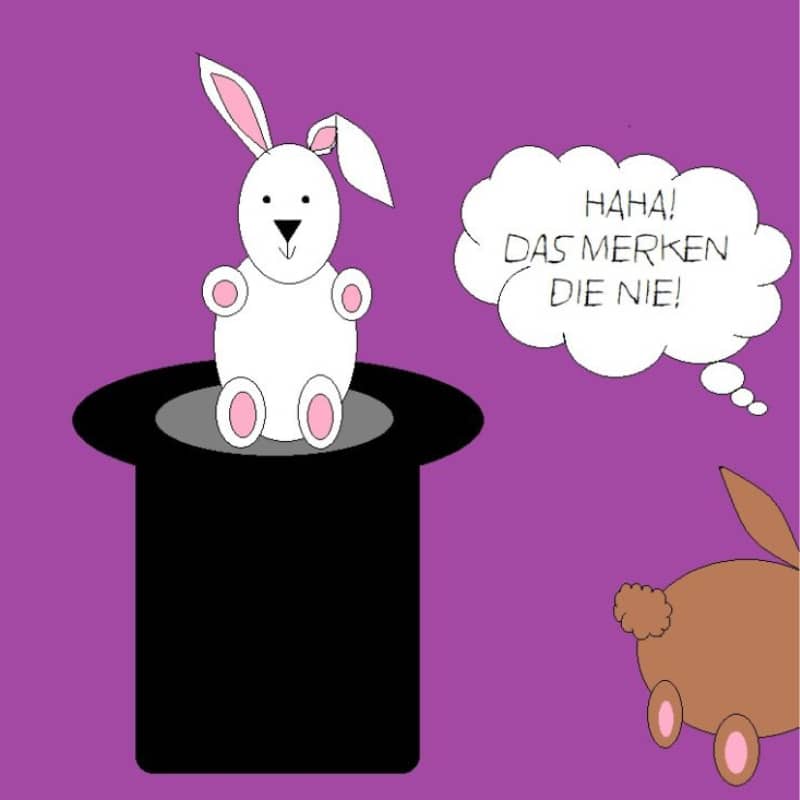 Tellerspione KW 38 - 2017 falscher Hase