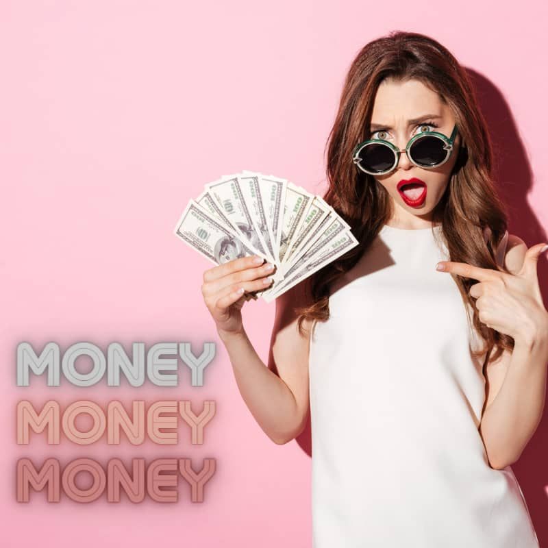 LCHF-Podcast Nr 19 Money Money Money (800 × 800 px) Rich bitch mit Geldscheinen