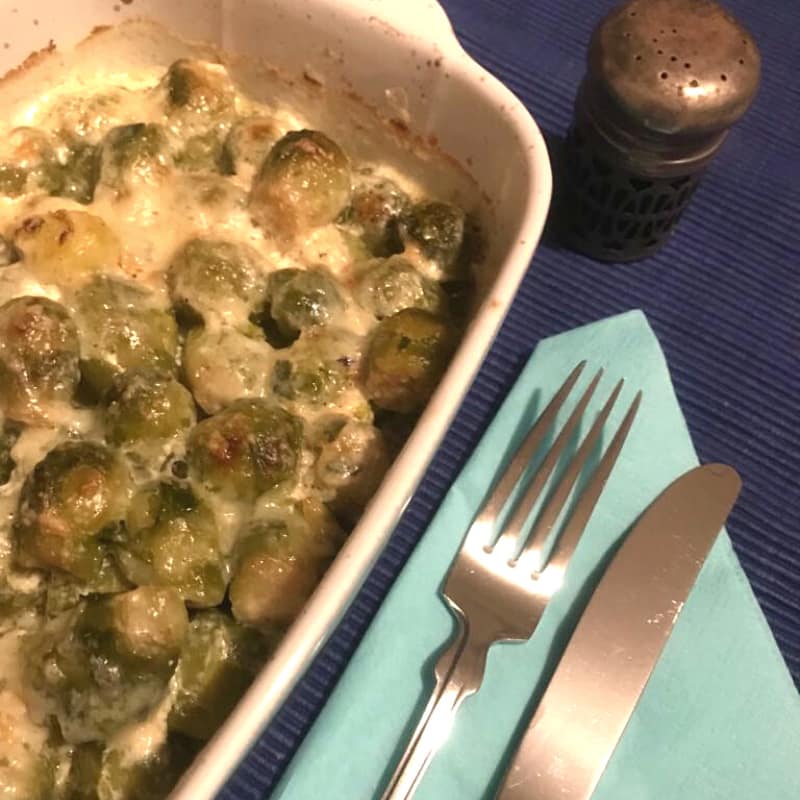 Vorschaubild Uhuras vegetarische Tellerspione kw 11 - 2018 Rosenkohlauflauf