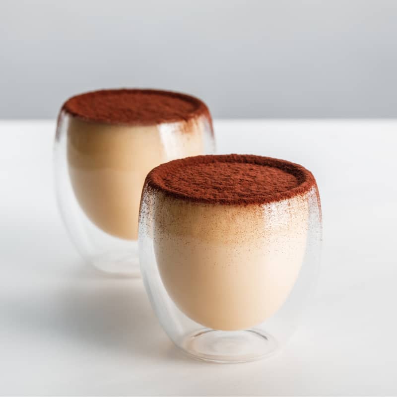 LCHF-Rezept Kaffee-Lebkuchen-Mousse mit Kakaostaub